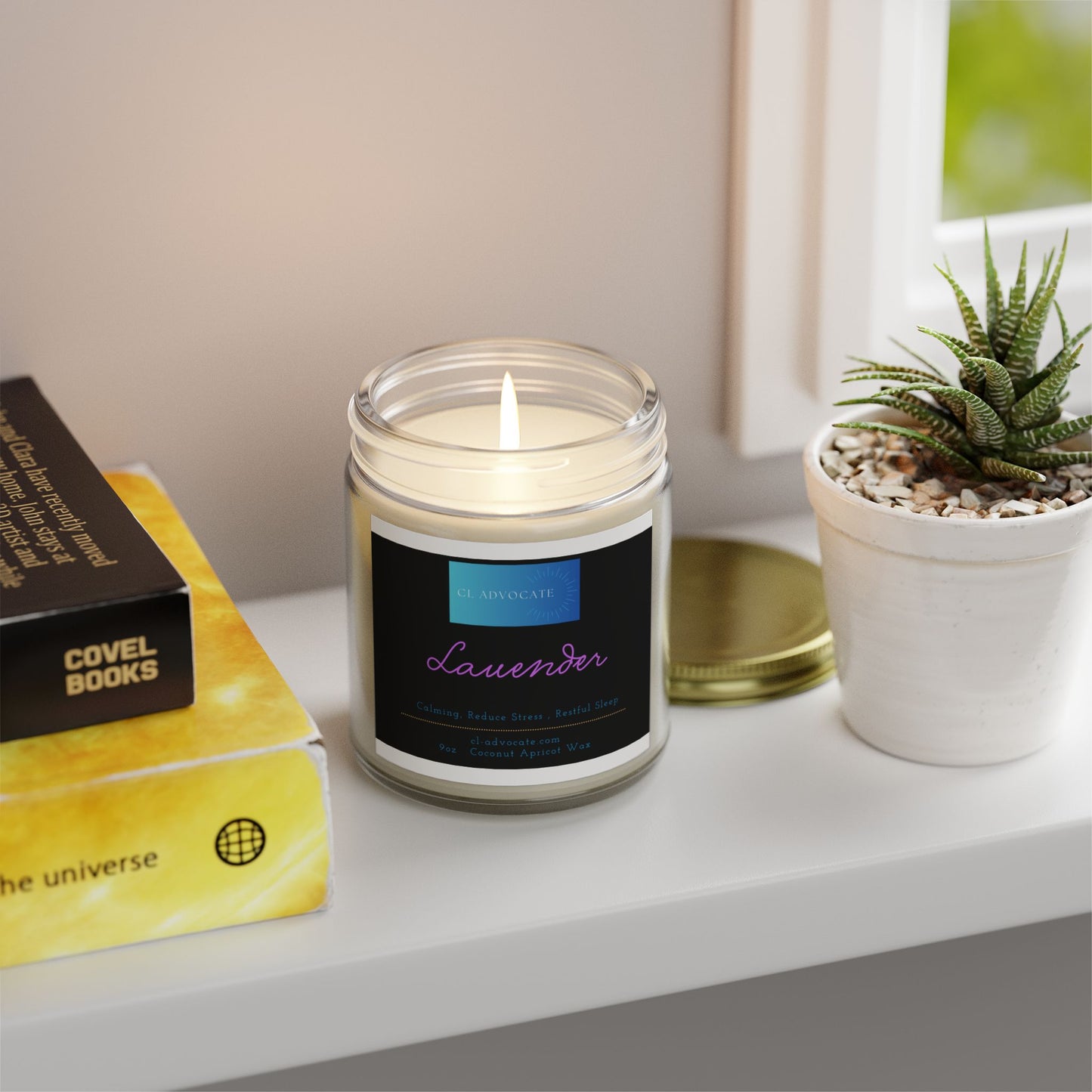 Lavender Coconut Apricot Wax 9oz Candle