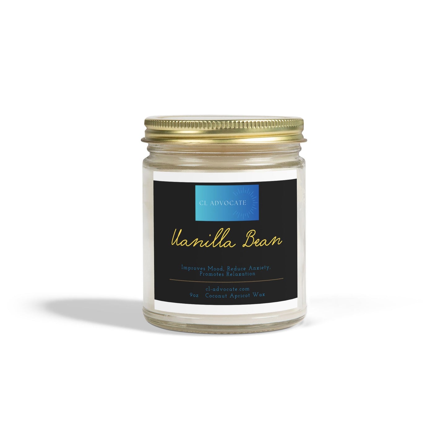 Vanilla Bean Coconut Apricot Wax 9oz Candle
