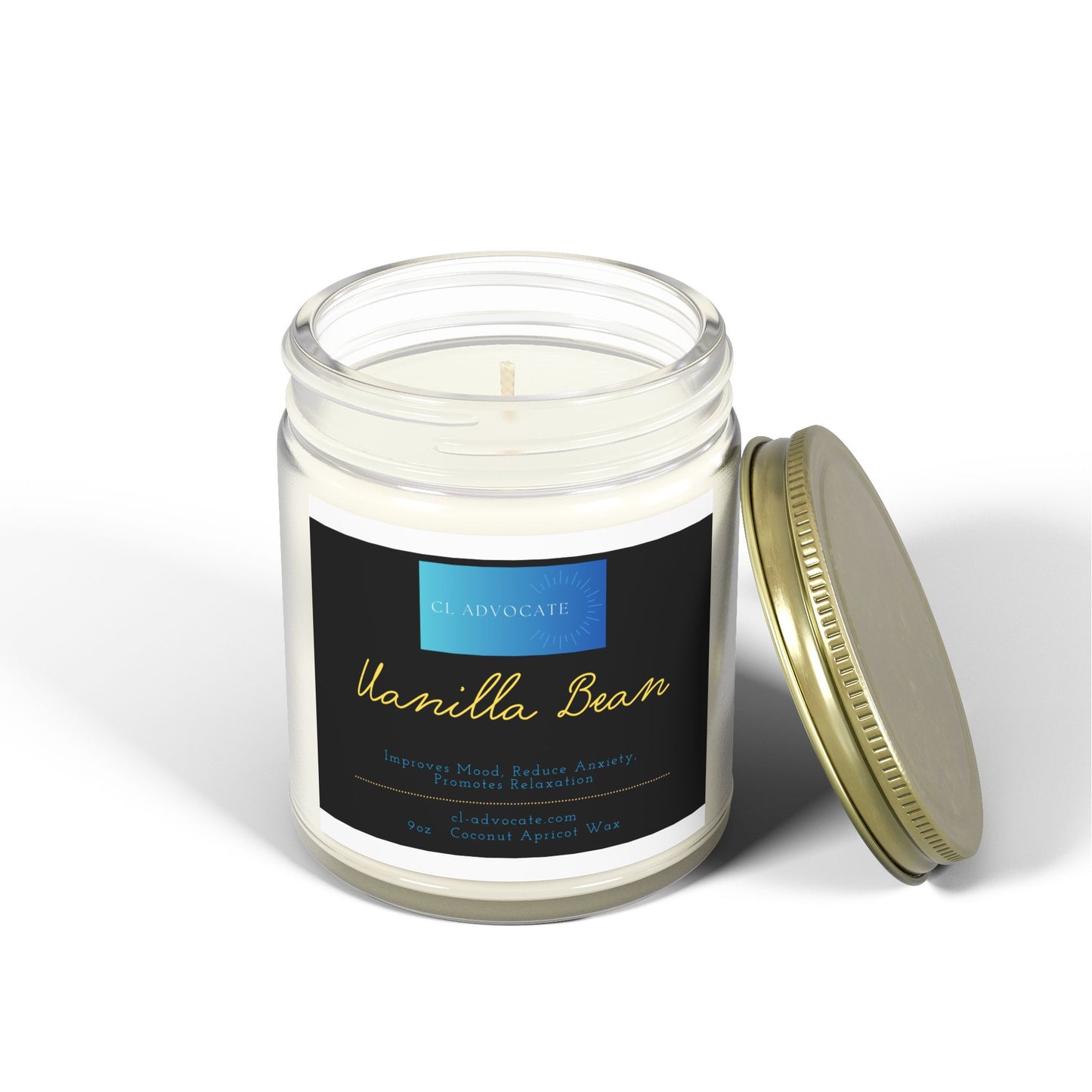Vanilla Bean Coconut Apricot Wax 9oz Candle