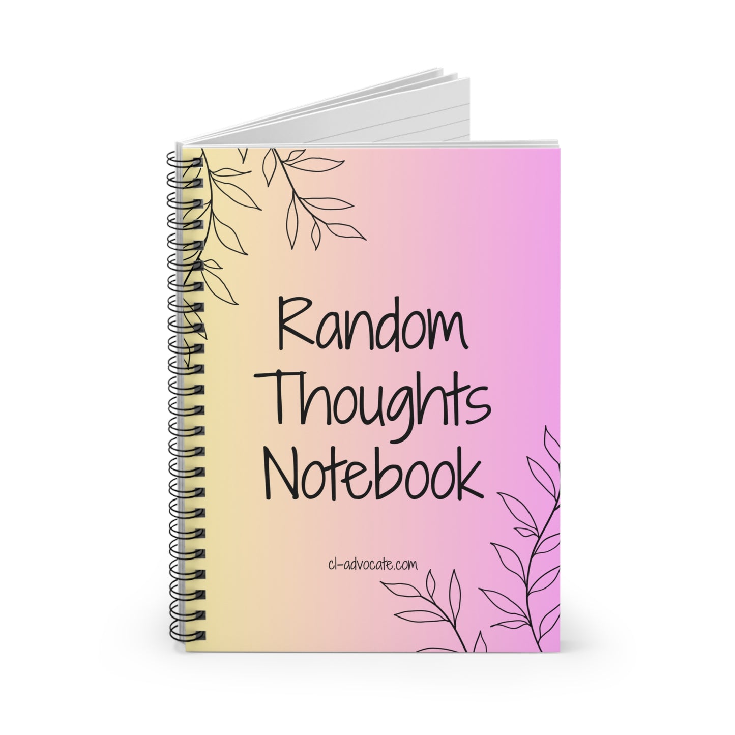 Jot Down Your Random Thoughts Spiral Notebook