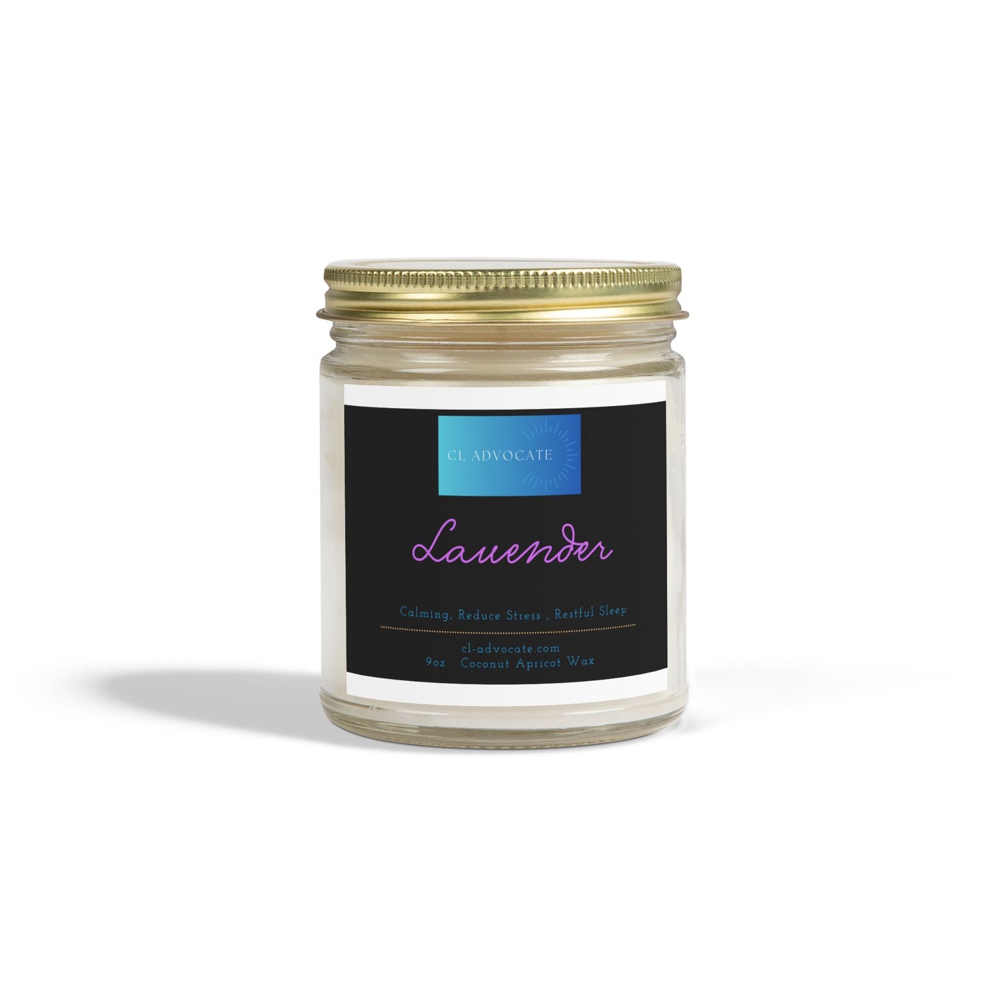 Lavender Coconut Apricot Wax 9oz Candle