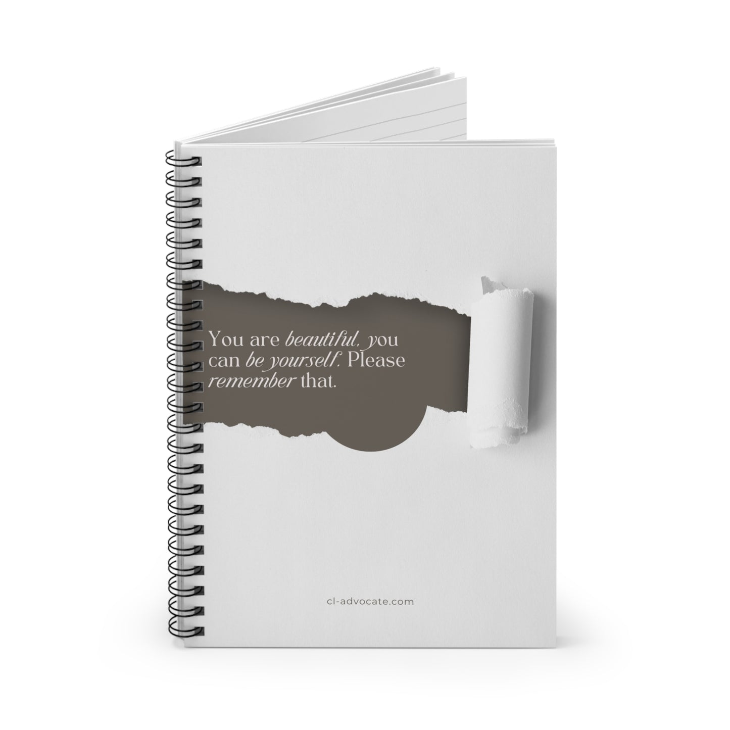 Reminder that You Are Beautiful Spiral Notebook - Ruled Line