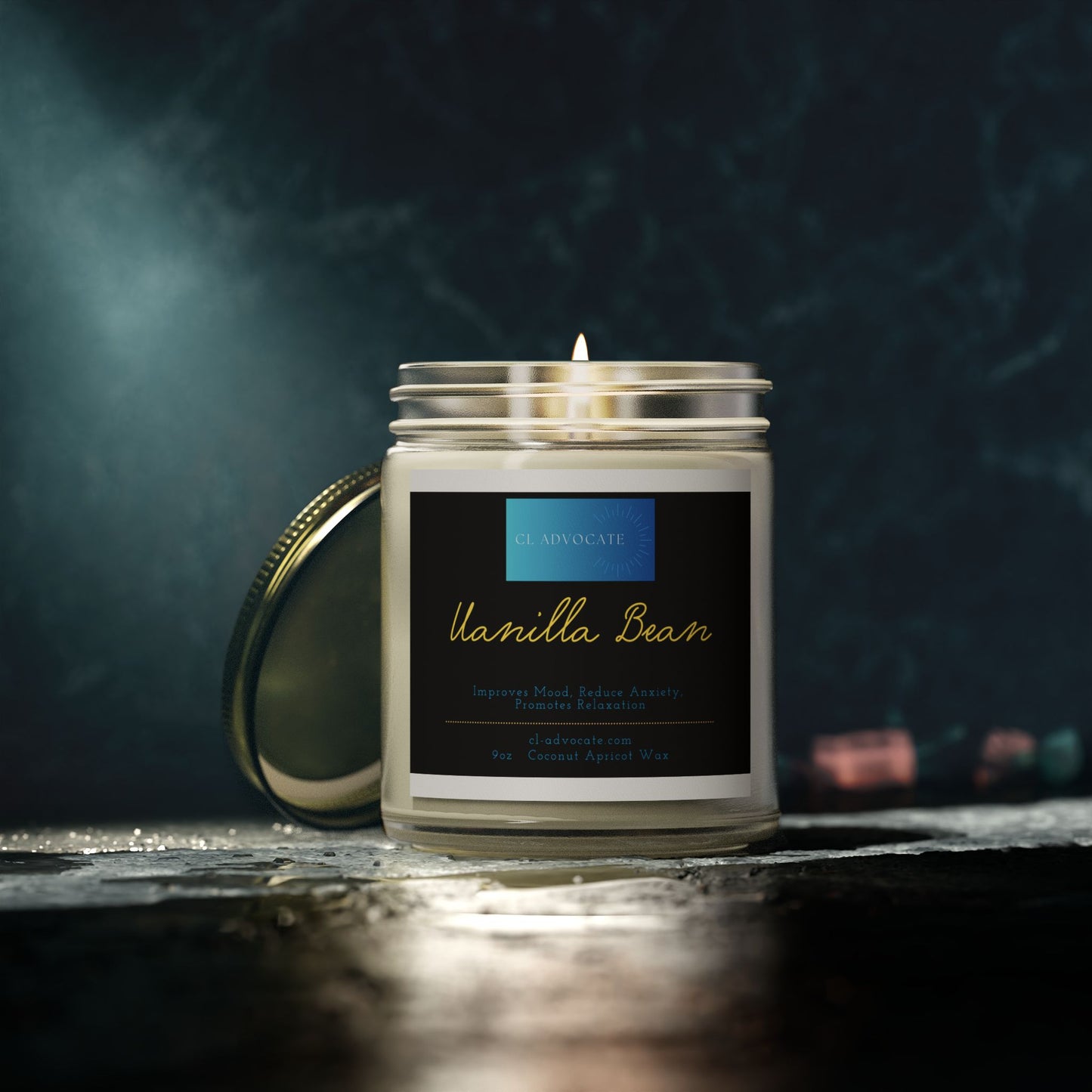Vanilla Bean Coconut Apricot Wax 9oz Candle