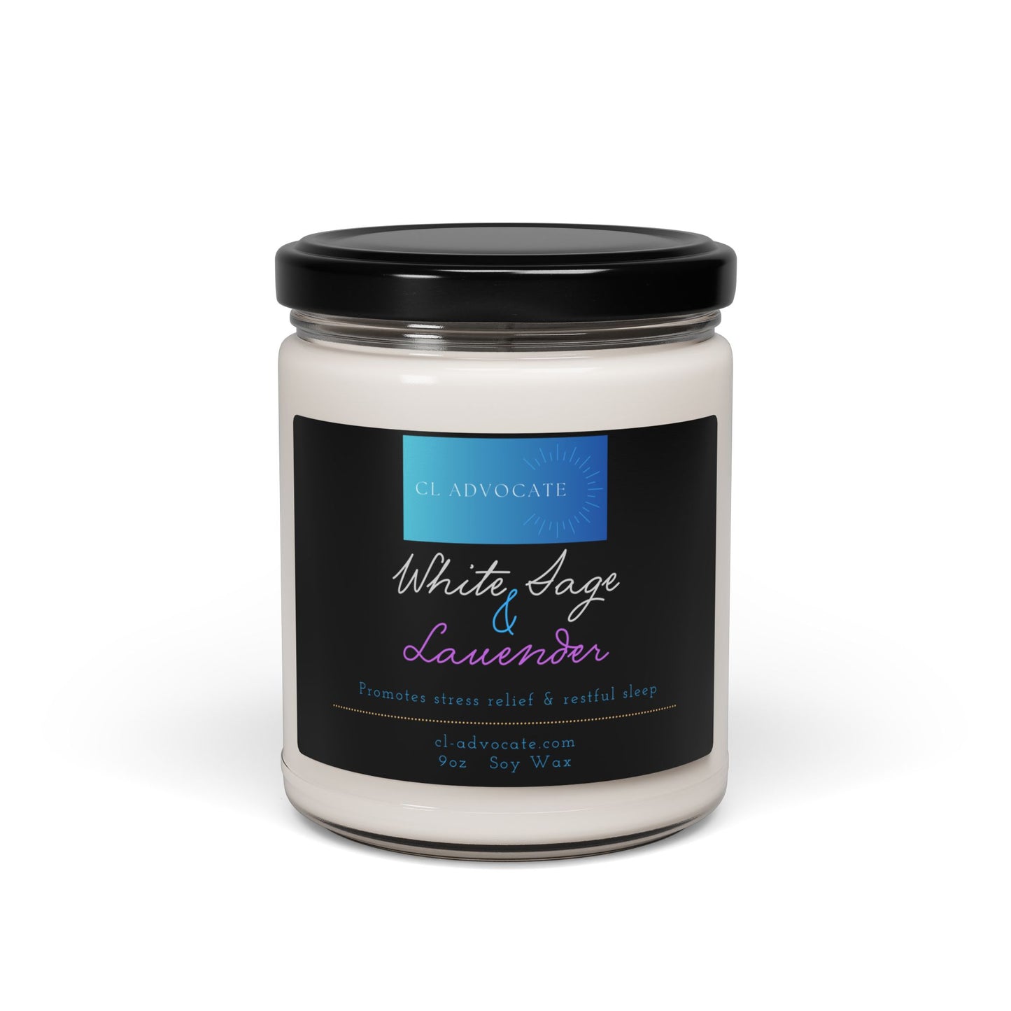 White Sage & Lavender Soy Candle, 9oz