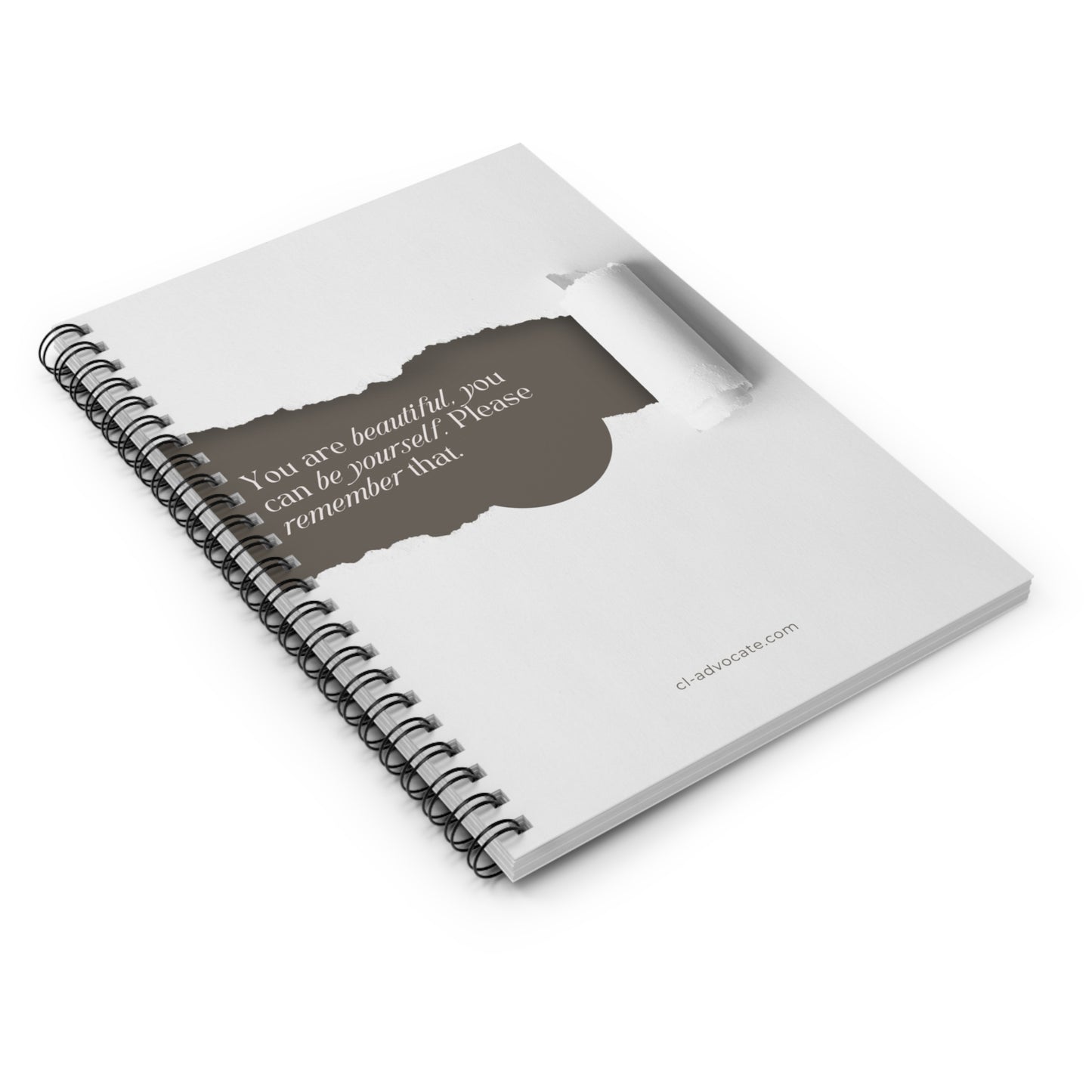 Reminder that You Are Beautiful Spiral Notebook - Ruled Line