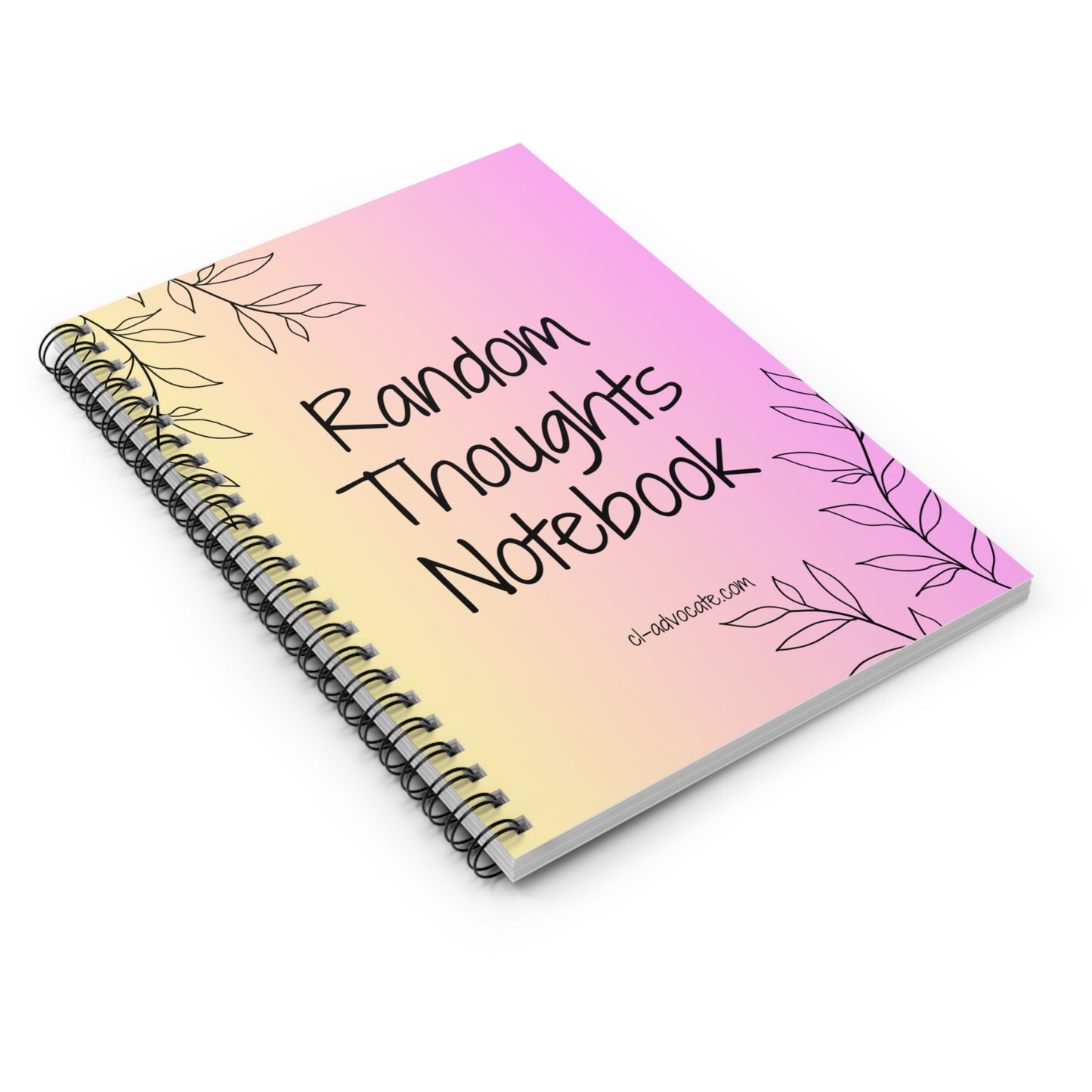 Jot Down Your Random Thoughts Spiral Notebook