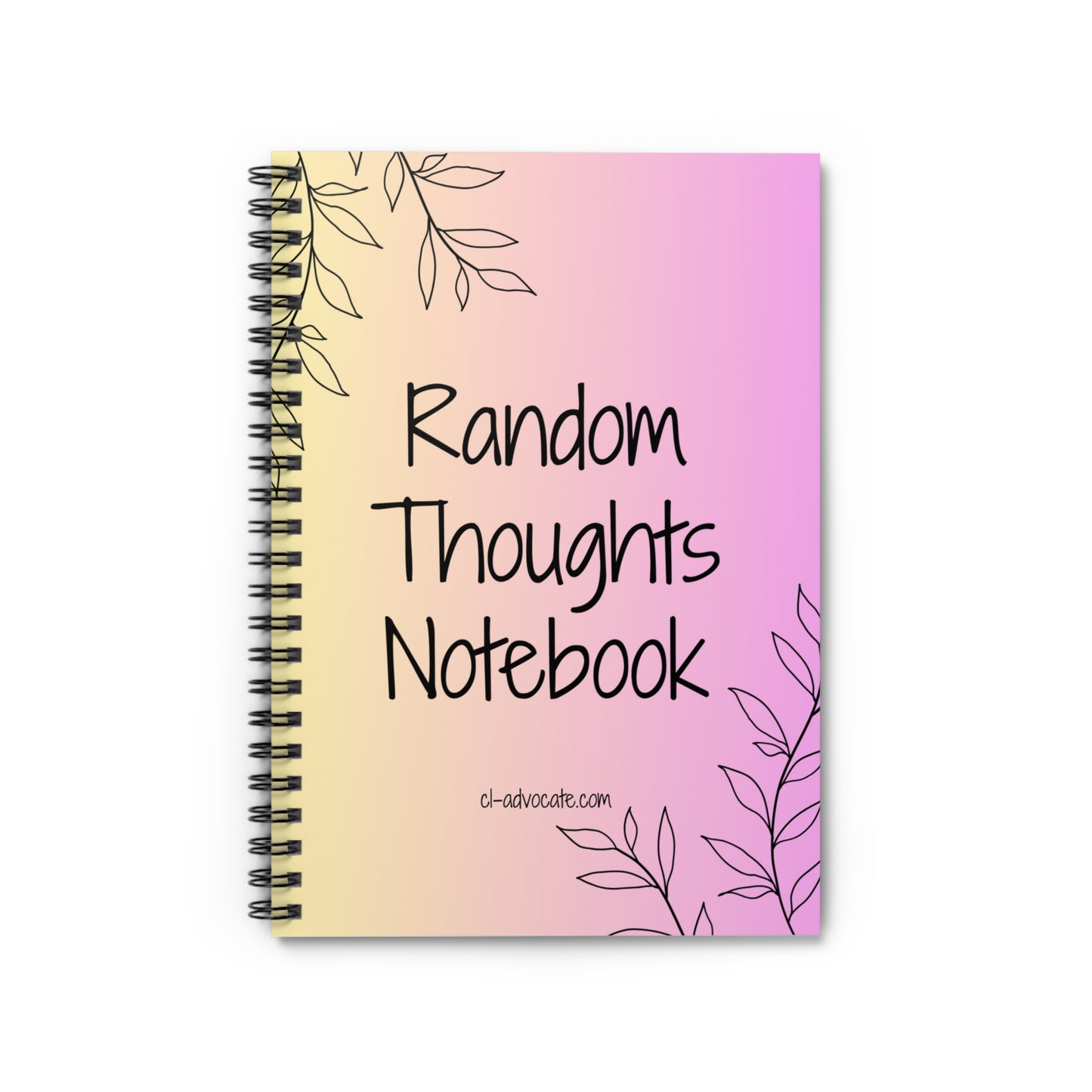 Jot Down Your Random Thoughts Spiral Notebook
